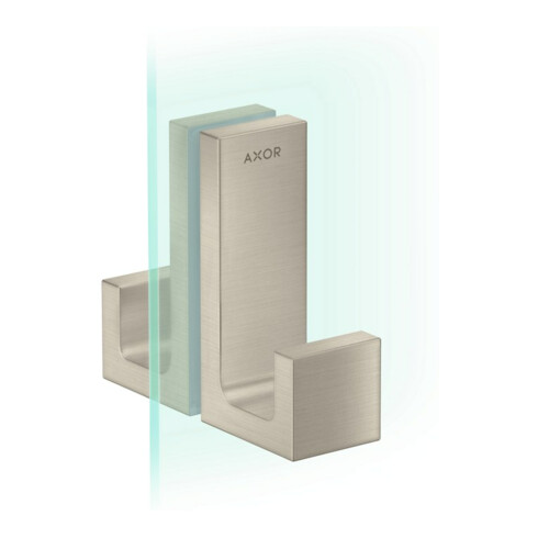 hansgrohe Duschtürg Axor Uni Rectangular brushed nickel