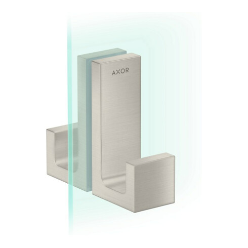 hansgrohe Duschtürg Axor Uni Rectangular Edelstahl-Optik