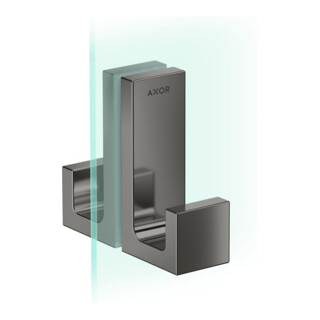 hansgrohe Duschtürg Axor Uni Rectangular polished black chrome