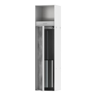 hansgrohe Einbau-Toilettenbürstenhalter XtraStoris m Papierh., befliesbarer Tür, mattweiß