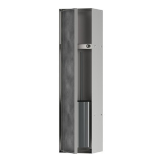 hansgrohe Einbau-WC-Bürstenh XtraStoris m Abl., befl. Tür, Edelstahl gebürstet