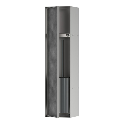 hansgrohe Einbau-WC-Bürstenh XtraStoris m Abl., befl. Tür, Edelstahl gebürstet