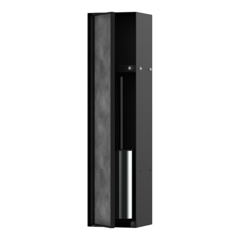 hansgrohe Einbau-WC-Bürstenh XtraStoris m Ablage, befliesbarer Tür, matt-schwarz