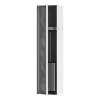 hansgrohe Einbau-WC-Bürstenh XtraStoris mit Ablage, befliesbarer Tür, mattweiß