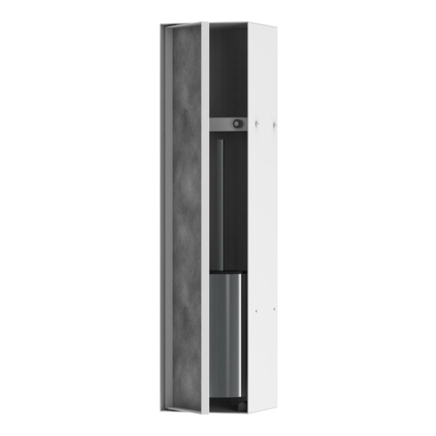 hansgrohe Einbau-WC-Bürstenh XtraStoris mit Ablage, befliesbarer Tür, mattweiß