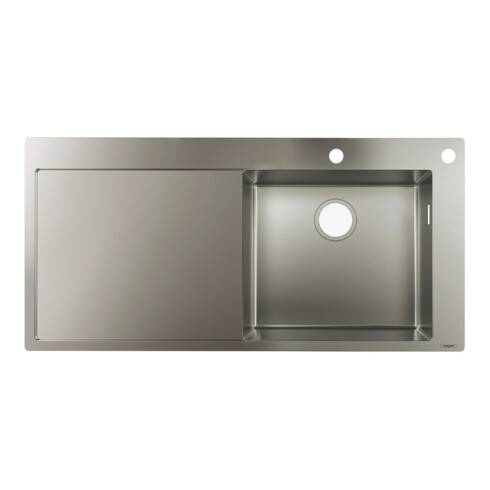 hansgrohe Einbauspüle 450 S717-F450 1025x490mm, 1 Beck. R, Abtropffl. li, ES