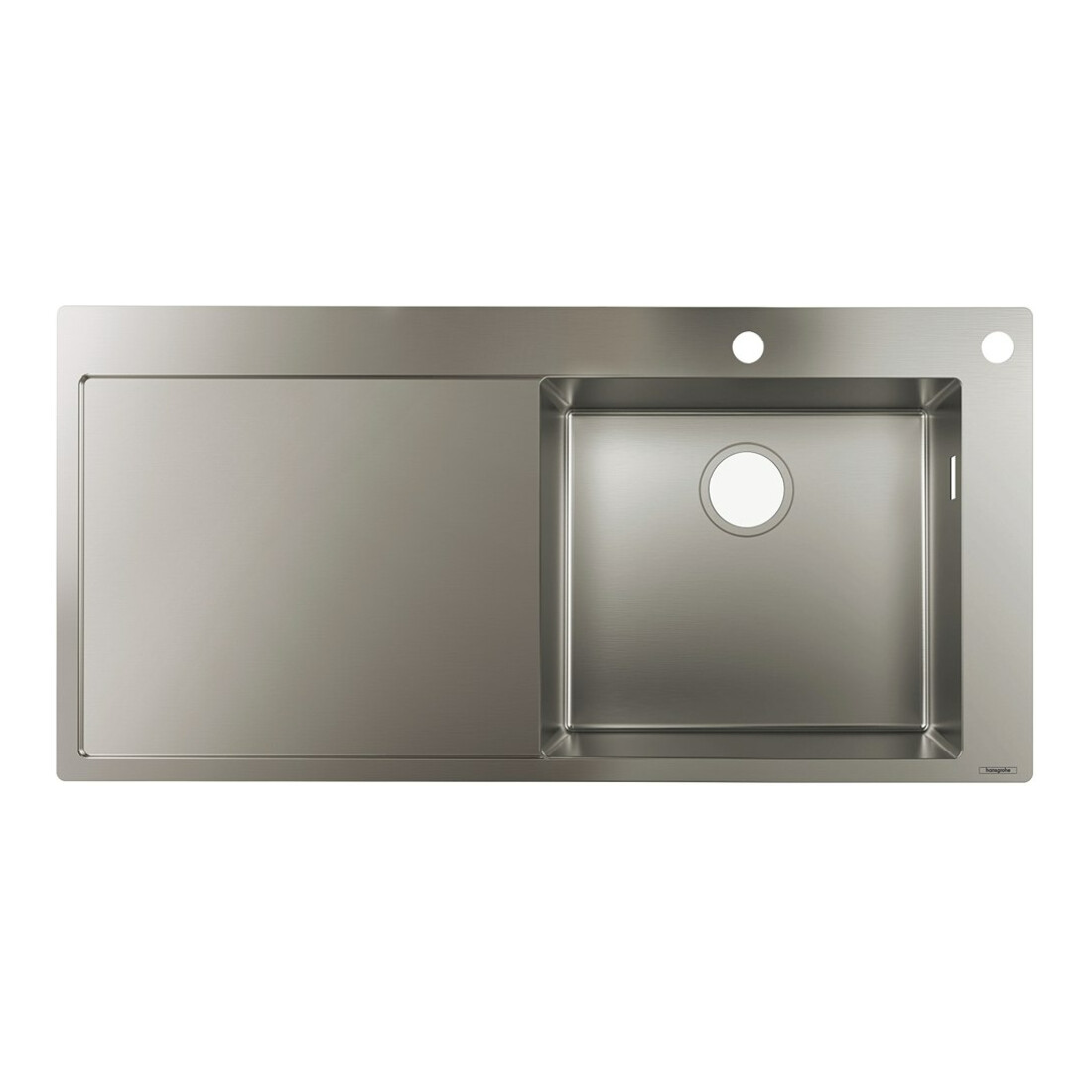 hansgrohe Einbauspüle 450 S717-F450 1025x490mm, 1 Beck. R, Abtropffl. li, ES