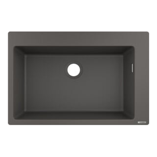 hansgrohe Einbauspüle 660 S510-F660 750x490mm, 1 Beck., HL vord, steingrau