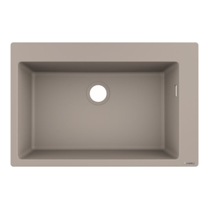 hansgrohe Einbauspüle 660 S510-F660 750x490mm, 1 Beck., HL vordef., betongr