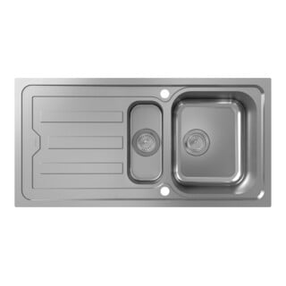 hansgrohe Einbauspüle S44 m Tropffl, Unterschr. 60cm, 2 Beck., ES