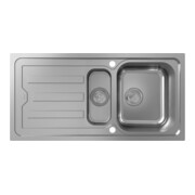 hansgrohe Einbauspüle S44 m Tropffl, Unterschr. 60cm, 2 Beck., ES