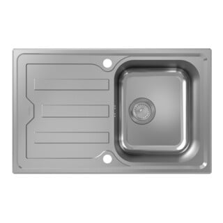 hansgrohe Einbauspüle S44 mit Abtropffläche, 775x480mm, Edelstahl