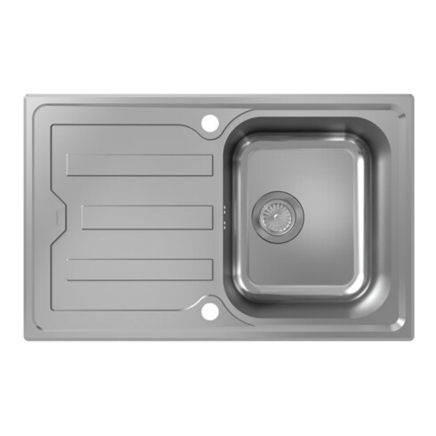 hansgrohe Einbauspüle S44 mit Abtropffläche, 775x480mm, Edelstahl
