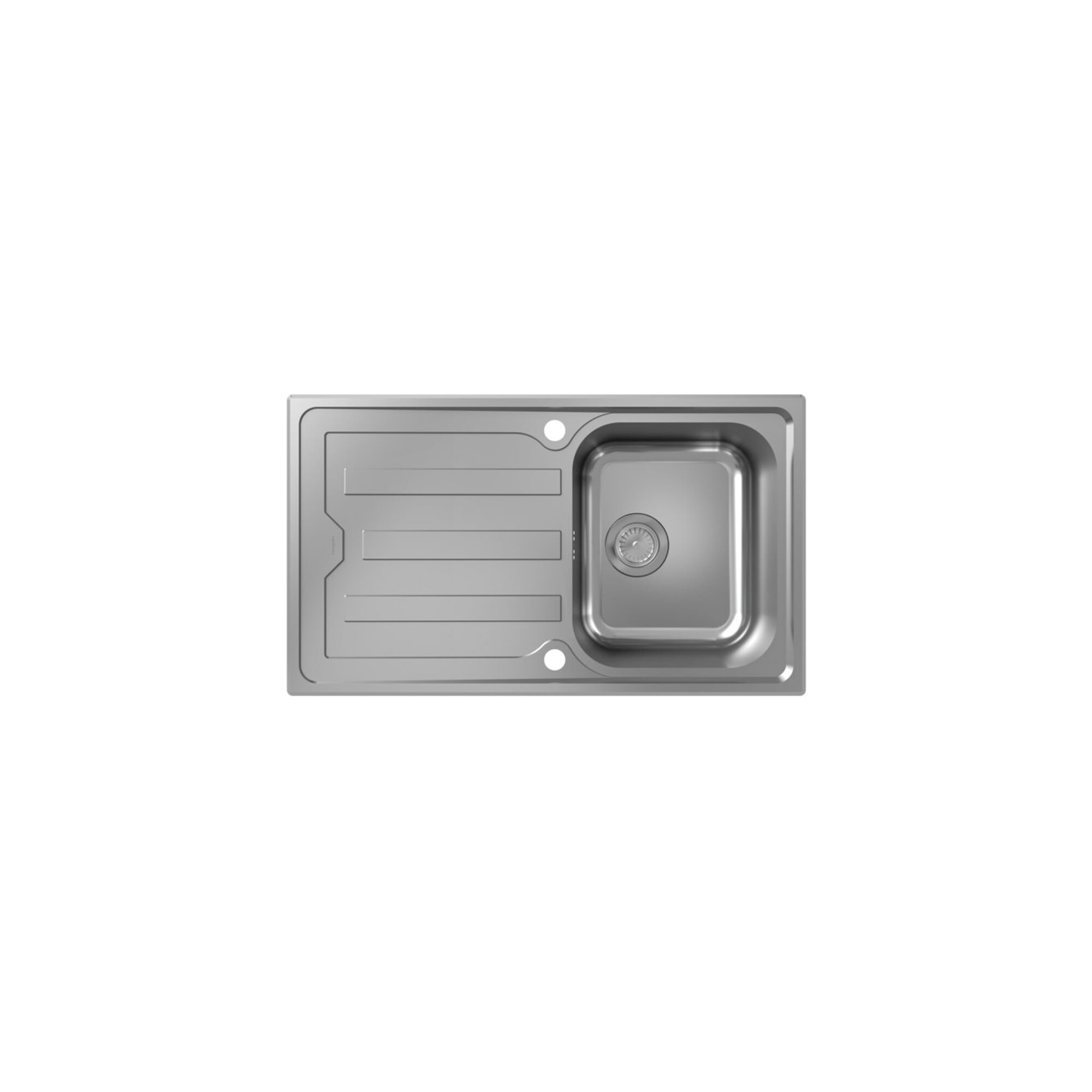 hansgrohe Einbauspüle S44 mit Abtropffläche, 840x480mm, Edelstahl