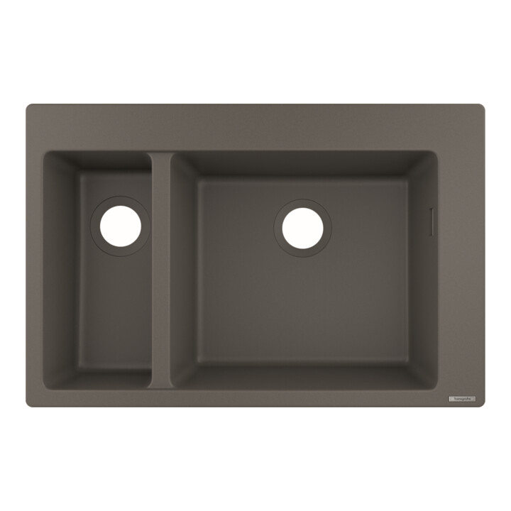 hansgrohe Einbauspüle S510-F635 180/450 750x490mm, 1 Hpt- u 1 Zu.B, steingrau