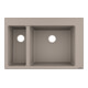 hansgrohe Einbauspüle S510-F635 180/450 750x490mm, 1 Hpt- u 1 Zusatzbe., betongr-3