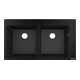 hansgrohe Einbauspüle S510-F770 370/370 860x490mm, 2 Beck., HL vord, gsw-1