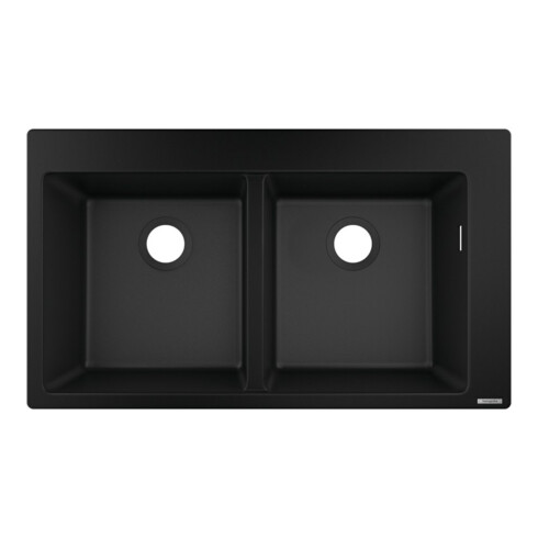 hansgrohe Einbauspüle S510-F770 370/370 860x490mm, 2 Beck., HL vord, gsw