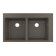 hansgrohe Einbauspüle S510-F770 370/370 860x490mm, 2 Beck., HL vord, steingrau-3