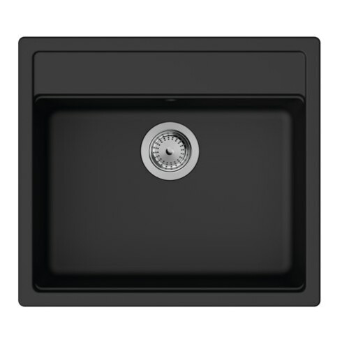 hansgrohe Einbauspüle S52 S520-F510 550x490mm, 1 Hauptbecken, graphitschwarz