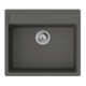 hansgrohe Einbauspüle S52 S520-F510 550x490mm, 1 Hauptbecken, steingrau-1