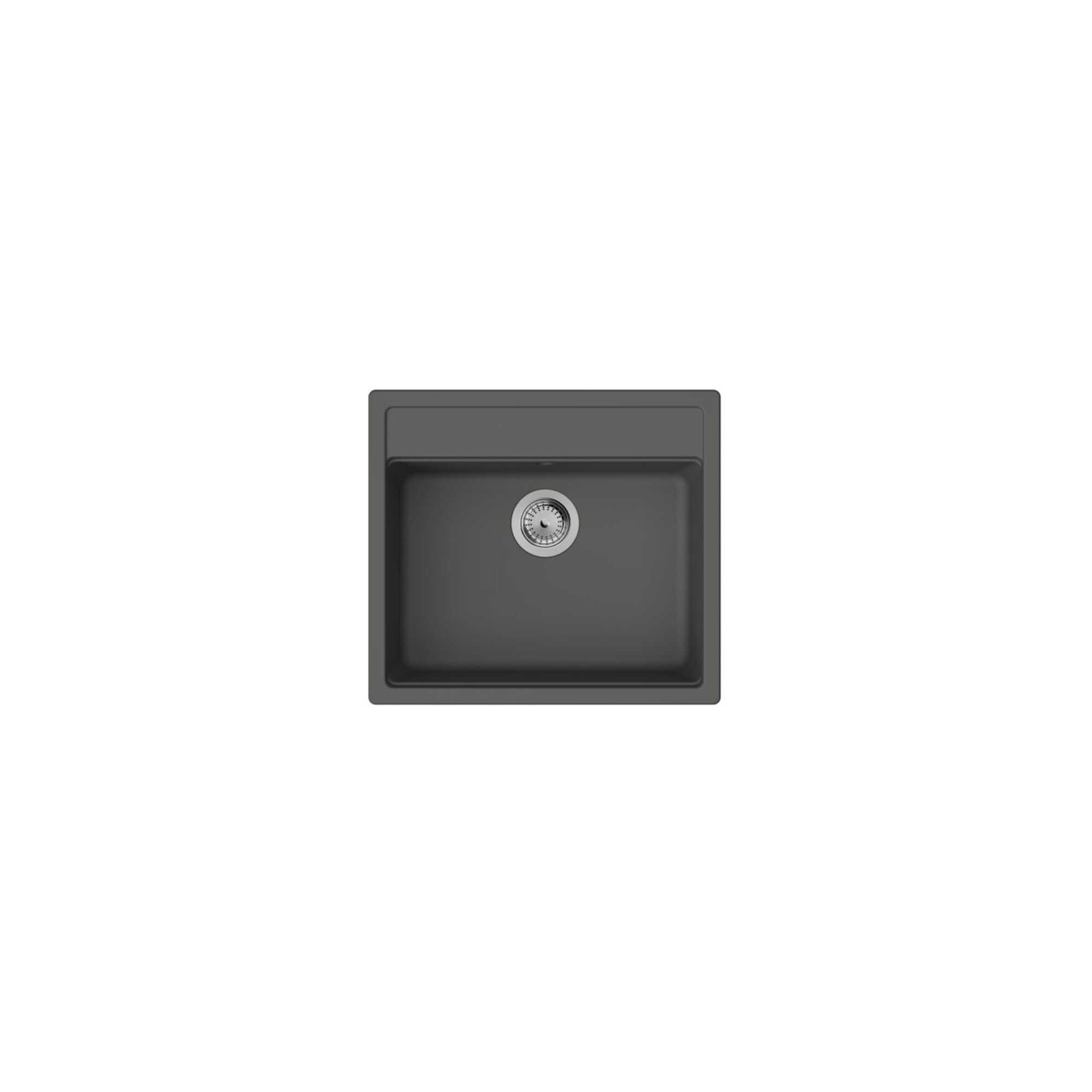 hansgrohe Einbauspüle S52 S520-F510 550x490mm, 1 Hauptbecken, steingrau