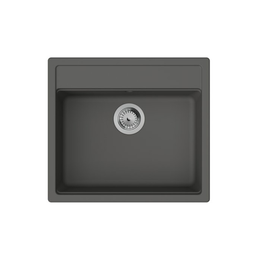 hansgrohe Einbauspüle S52 S520-F510 550x490mm, 1 Hauptbecken, steingrau