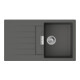 hansgrohe Einbauspüle S520 m Tropffl, 840x480mm, 1 Beck., steingrau-1