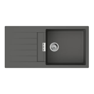 hansgrohe Einbauspüle S520 m Tropffl, 980x480mm, 1 Beck., steingrau