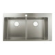 hansgrohe Einbauspüle S711-F765 370/370 845x480mm, 2 Hauptbe., HL geb., ES-3