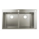 hansgrohe Einbauspüle S712-F765 370/370 845x480mm, 2 Beck., HL u. Lo. geb., ES-1