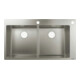 hansgrohe Einbauspüle S712-F765 370/370 845x480mm, 2 Beck., HL u. Lo. geb., ES-3