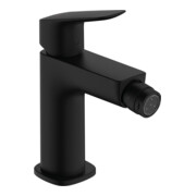 hansgrohe Einhebel-Bidetarmatur Logis matt-sw, mit Zugstangen-Ablaufgarnitur