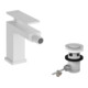 hansgrohe Einhebel-Bidetarmatur Tecturis E Ausl. 149mm, m Zugst.Abl.Gar., mattweiß-3