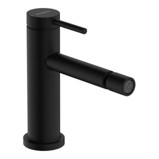 hansgrohe Einhebel-Bidetarmatur Tecturis S m Zugstangen-Ablaufgarnitur, mattschwarz