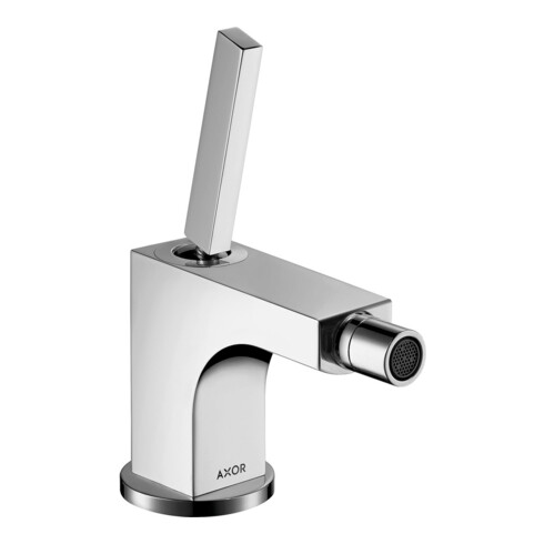 hansgrohe Mitigeur monocommande bidet Axor Citterio A 112 mm, avec poignée à goupille, tirette, chrome