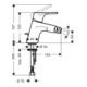 hansgrohe Einhebel-Bidetmischer FOCUS DN 15 mit Zugstangen-Ablaufgarnitur G 1 1/4" chrom-5