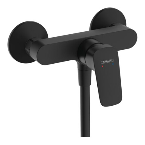 hansgrohe Einhebel-Brause-Armatur Logis mattschwarz, AP, 1 Verbraucher