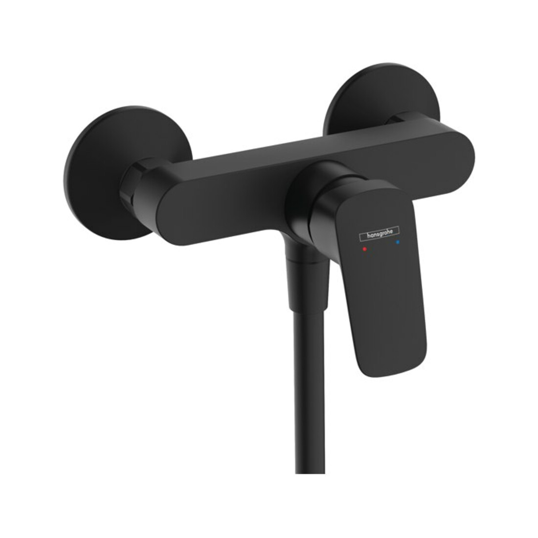 hansgrohe Einhebel-Brause-Armatur Logis mattschwarz, AP, 1 Verbraucher
