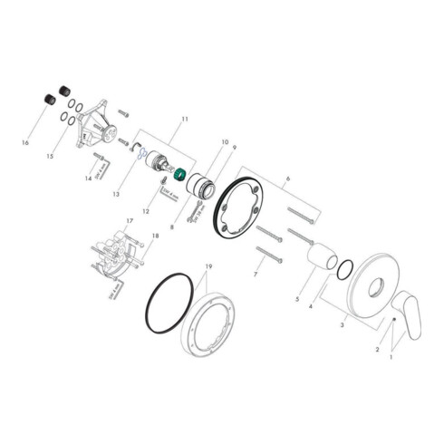 hansgrohe Einhebel-Brausemischer FOCUS Unterputz chrom