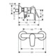 hansgrohe Einhebel-Brausemischer TALIS E Aufputz chrom-5