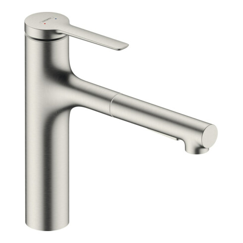 hansgrohe Einhebel-Küchenarmatur Zesis M33 Auszugslänge b zu 500, Edelstahl Finish