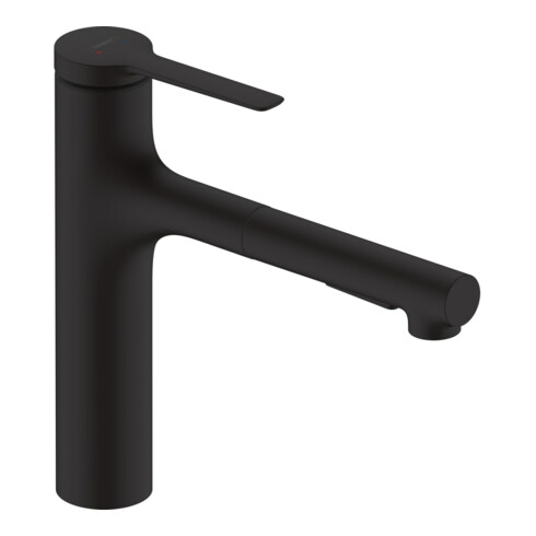 hansgrohe Einhebel-Küchenarmatur Zesis M33 Auszugslänge bis zu 600mm, mattschwarz