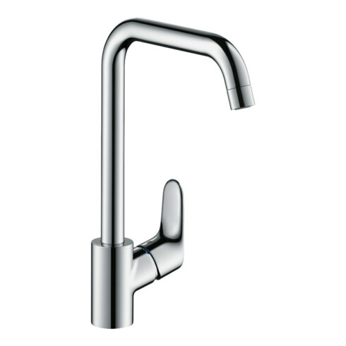 hansgrohe Spültisch-Einhebelmischer 260 Focus M41 1jet, Edelstahl-Optik