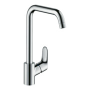 hansgrohe Spültisch-Einhebelmischer 260 Focus M41 1jet, Edelstahl-Optik