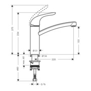 hansgrohe Einhebel-Spültischmischer FOCUS E DN 15 chrom-3