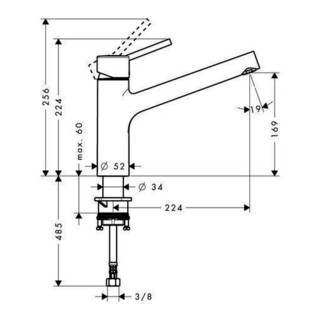 hansgrohe Einhebel-Spültischmischer TALIS S DN 15 chrom