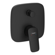 hansgrohe Einhebel-Wannenarmatur Logis mattschwarz, UP
