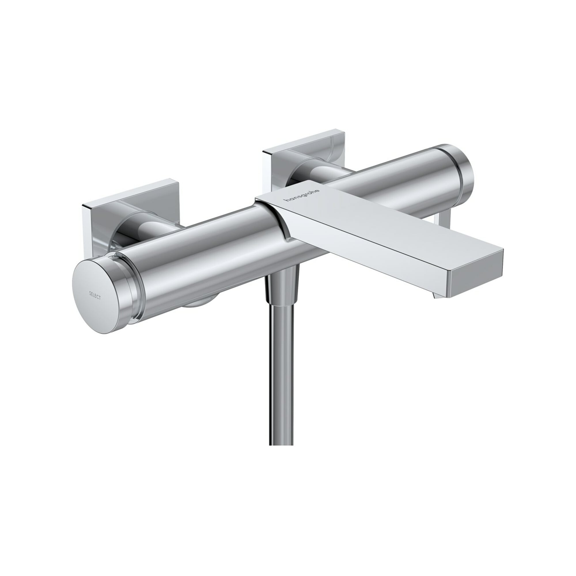 hansgrohe Einhebel-Wannenarmatur Tecturis E Ausladung 213mm, AP, chrom
