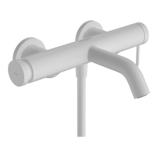hansgrohe Einhebel-Wannenarmatur Tecturis S AP, mattweiß